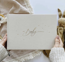 Laden Sie das Bild in den Galerie-Viewer, Blush-and-gold-my-baby-journal-ivory